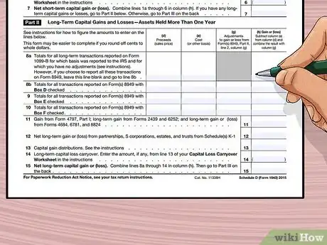 Image titled Complete a Schedule D Form Step 11