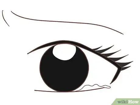 Image titled Draw an Anime Eye Crying Step 5