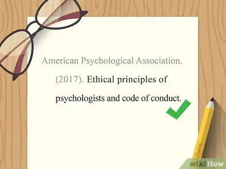 Image titled Cite the APA Code of Ethics Step 3