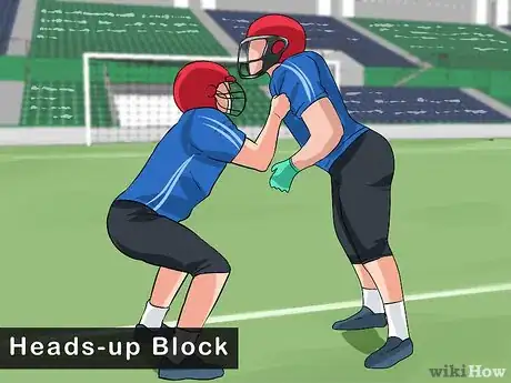 Image titled Block Well in Football Step 1