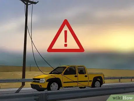 Image titled React if a Power Line Falls on Your Car Step 1