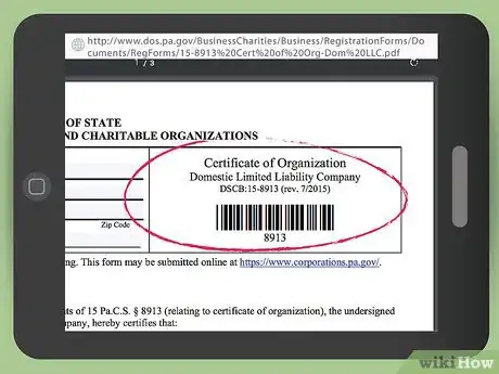 Image titled Form an LLC in Pennsylvania Step 9