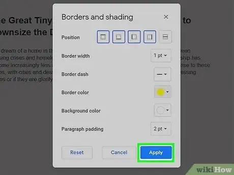 Image titled Put a Box Around Text in Google Docs Step 13