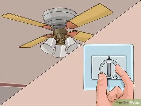 Image titled Fix a Squeaking Ceiling Fan Step 1