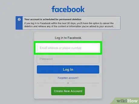 Image titled Recover a Disabled Facebook Account Step 2