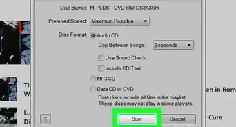 Burn a CD with iTunes