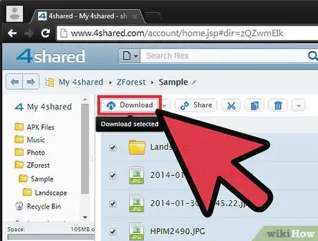 Image titled Upload and Download Files on 4shared Step 16