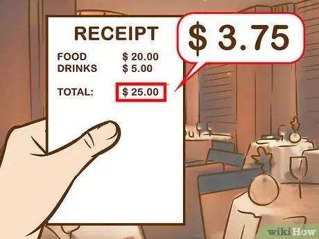 Image titled Tip Your Server at a Restaurant Step 2