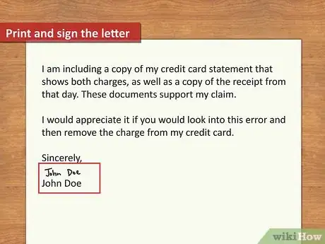 Image titled Write a Credit Card Dispute Letter Step 9