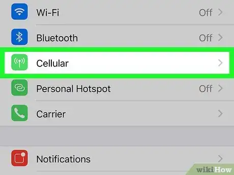 Image titled Turn Off Cellular Data for WhatsApp on an iPhone Step 2