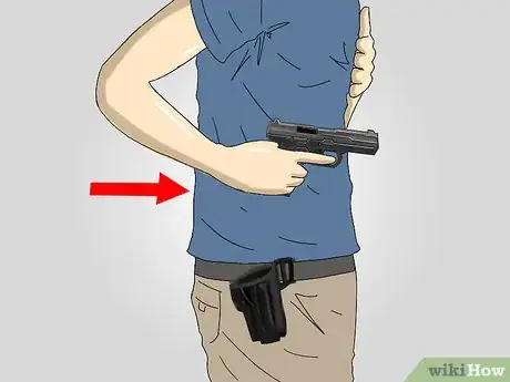 Image titled Do a Tactical Quickdraw With a Pistol Step 3