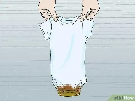 Image titled Get Poop Stains Out of Baby Clothes Step 1