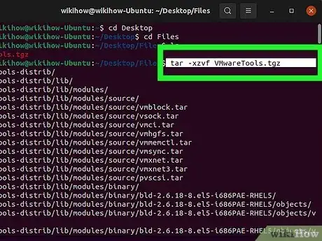 Image titled Install a Tgz File in Linux Step 2