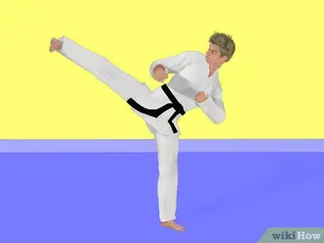 Image titled Do A Side Kick Step 1