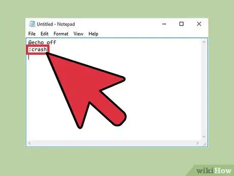 Image titled Crash Your Computer Using a Batch File Step 3