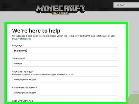 Image titled Contact Minecraft Support Step 3