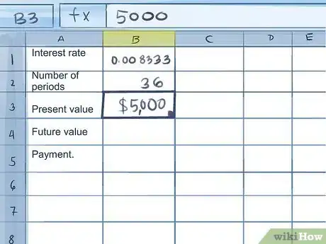 Image titled Calculate Credit Card Payments in Excel Step 5