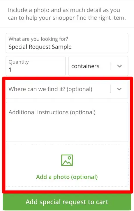 Image titled Add a Special Request to an Instacart Order Step 7.png