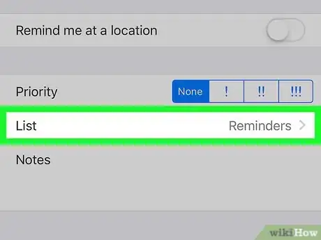 Image titled Set a Reminder on an iPhone Step 9