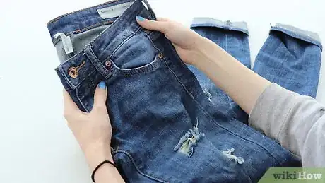 Image titled Turn Jeans into Shorts Step 1