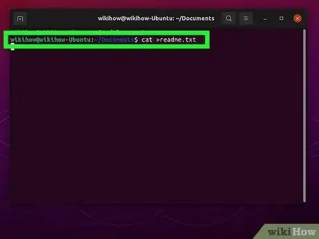 Image titled Create a File in a Directory in Linux Step 8