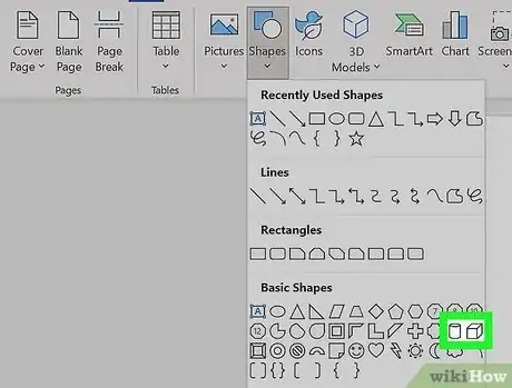 Image titled Create a 3D Object in Microsoft Word Step 2