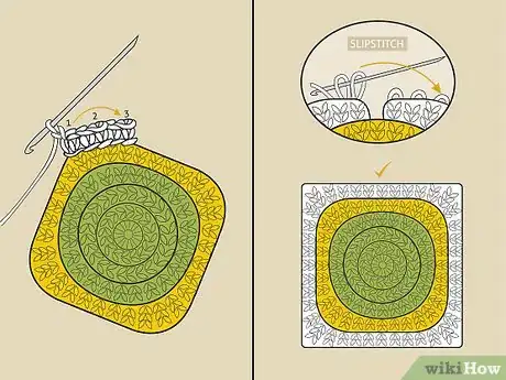 Image titled Crochet a Granny Square Blanket Step 17