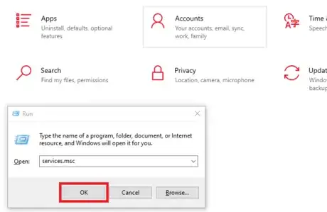 Image titled Type services.msc into run windows 10.png