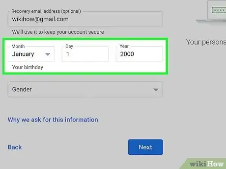 Image titled Create a Gmail Account Step 8