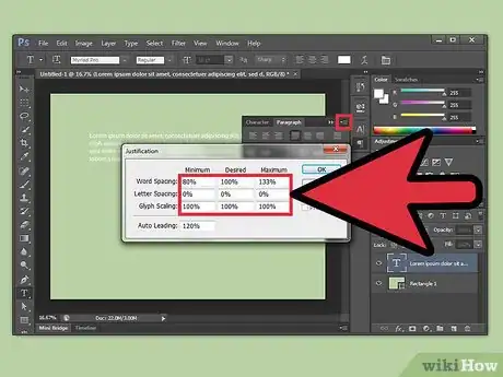 Image titled Justify Text in Photoshop Step 13