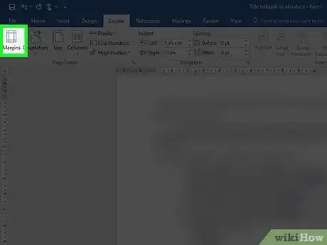 Image titled Change Margins in Word Step 3