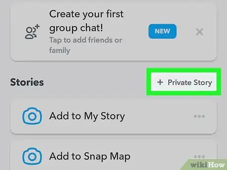 Image titled Create a Private Story on Snapchat Step 3