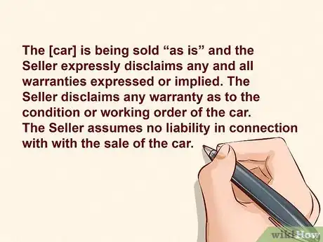 Image titled Write a Contract for Selling a Car Step 6