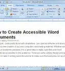 Create Accessible Word Documents