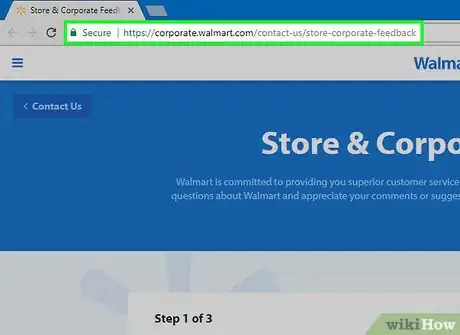 Image titled Give Feedback to Walmart Step 1