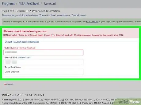 Image titled Add TSA PreCheck to Southwest Step 7