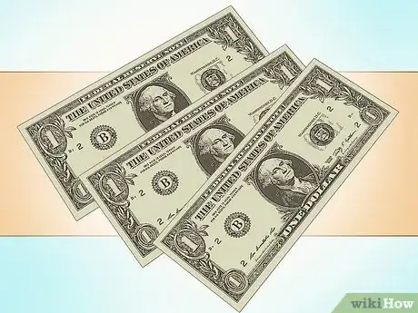 Image titled Fold Money Into a Flower Step 1