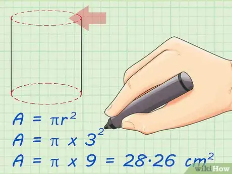 Image titled Find the Surface Area of Cylinders Step 3