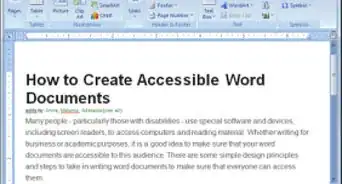 Create Accessible Word Documents