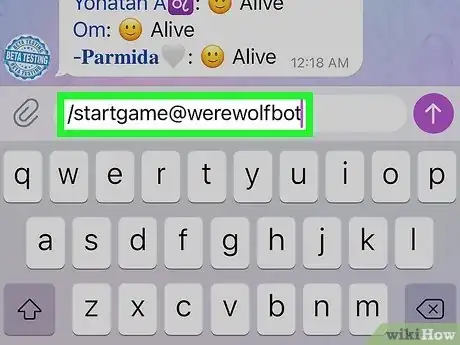 Image titled Play Werewolf on Telegram on iPhone or iPad Step 11