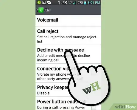 Image titled Decline a Phone Call with a Text Message Step 7