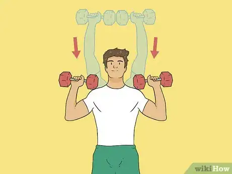 Image titled Dumbbell Press Step 9