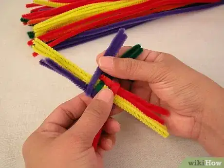 Image titled Make a St Brigid's Cross with Pipe Cleaners Step 8