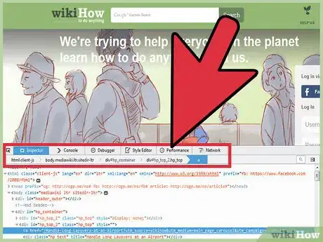 Image titled Use the Inspect Element in Mozilla Firefox Step 4