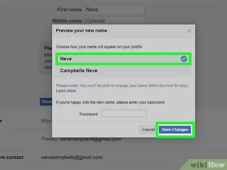 Image titled Make a Single Name Account on Facebook Step 15