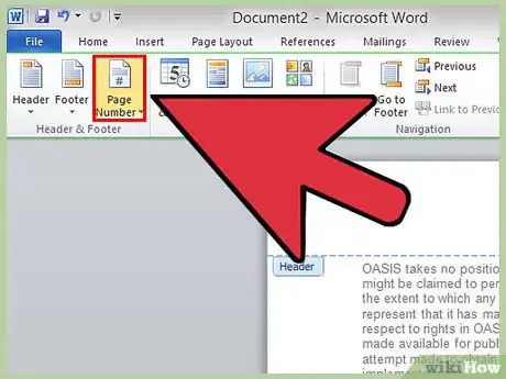 Image titled Insert a Running Head Step 5