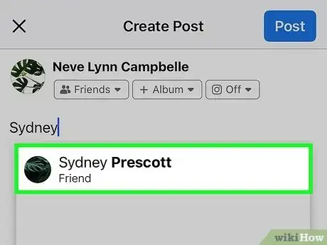 Image titled Tag People on Facebook Step 4