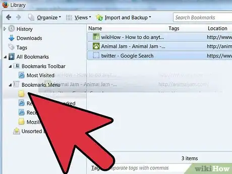 Image titled Organize Bookmarks in Firefox Step 9