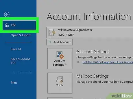 Image titled Find the Smtp Server in Outlook 365 Step 2