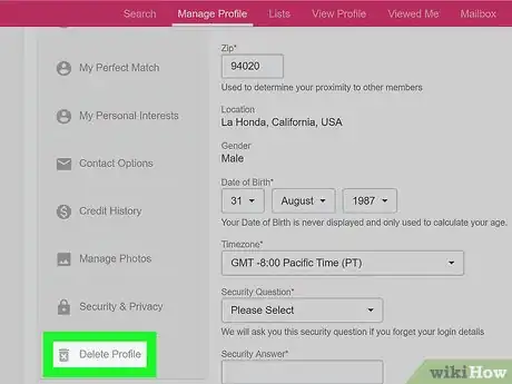 Image titled Delete an Ashley Madison Profile Step 3